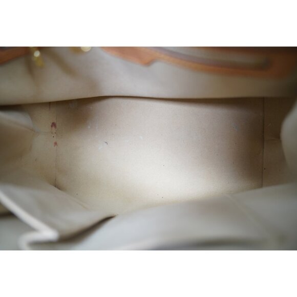 Louis Vuitton Neverfull Checkered Handbag, Navy/Ivory - Picture 11 of 13